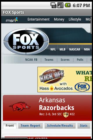 Arkansas Razorback Fans Android Sports