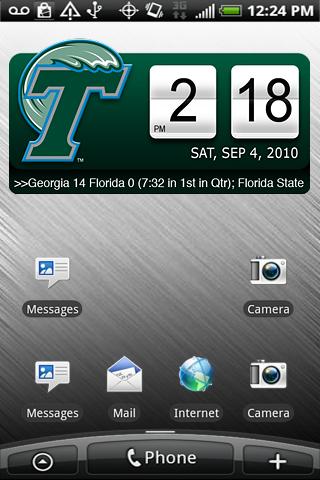 Tulane Green Wave Clock XL Android Sports