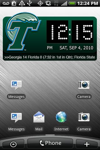 Tulane Green Wave Clock XL Android Sports