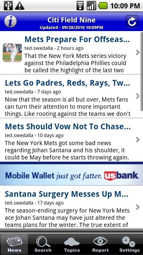 Citi Field Nine Android Sports