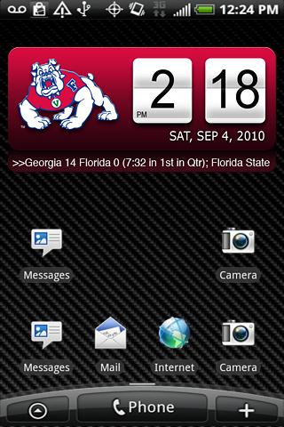 Fresno State Clock Widget XL Android Sports
