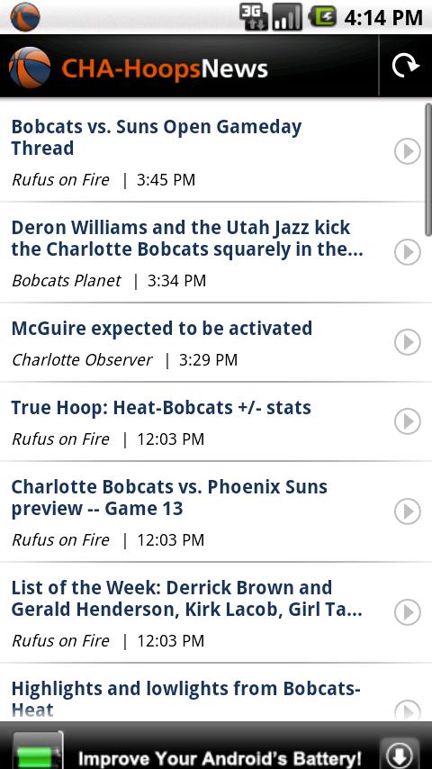 CHA-Hoops News Android Sports
