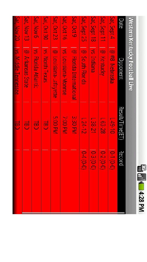 Western Kentucky Football Live Android Sports