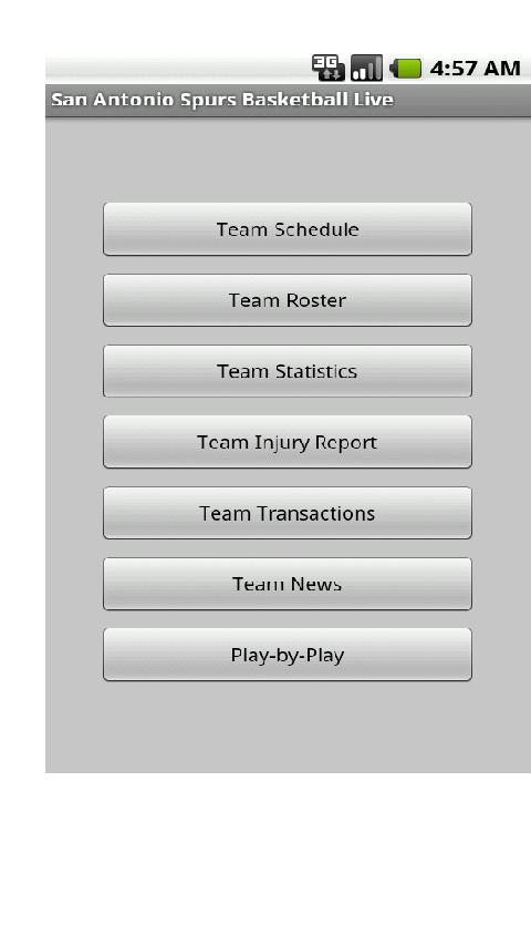 Spurs Basketball Live Android Sports