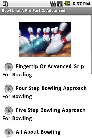 Bowl Like A Pro 2: Advanced Android Sports