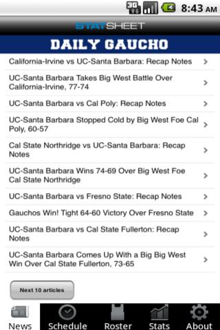 Daily Gaucho Android Sports