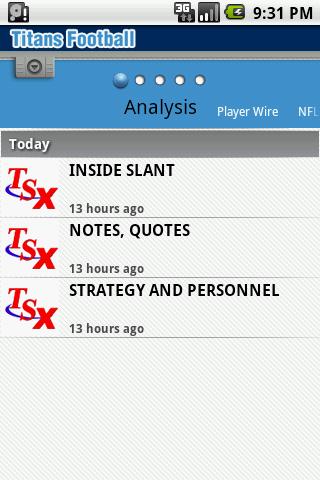 Titans Inside Slant Android Sports