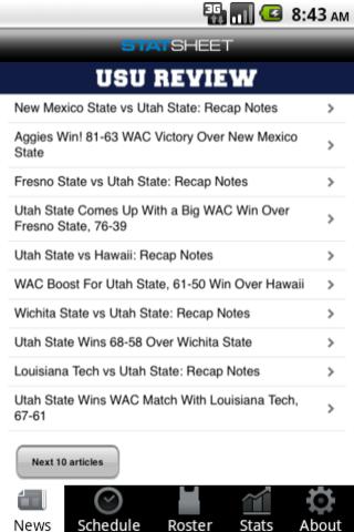 USU Review Android Sports