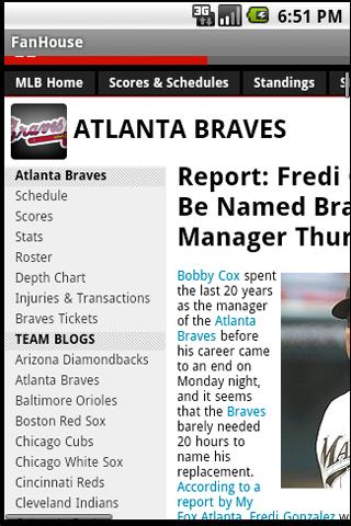 Atlanta Braves Fans Android Sports