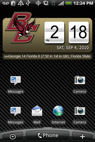 Boston College Clock Widget XL