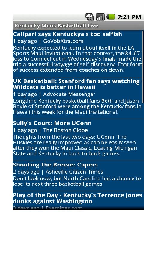 Kentucky Mens Basketball Live Android Sports