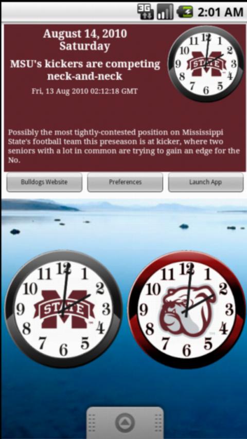 MSU Bulldogs Ftball Clock News Android Sports