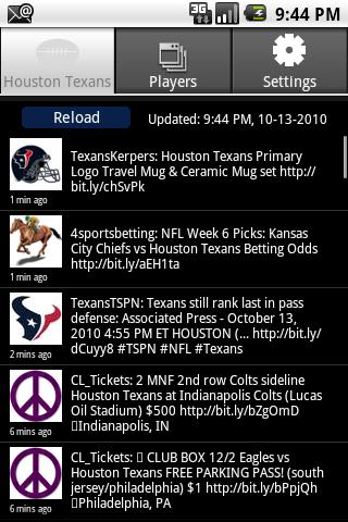 Houston Texans Tweets Android Sports