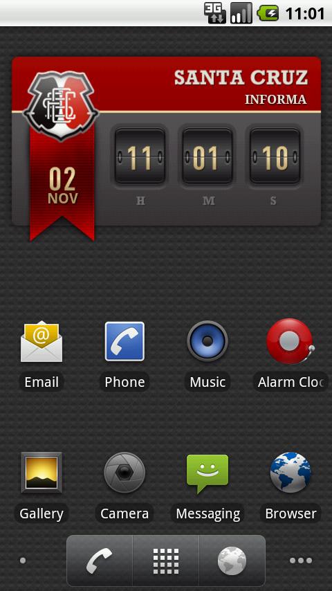 Santa Cruz Digital Clock Lite Android Sports