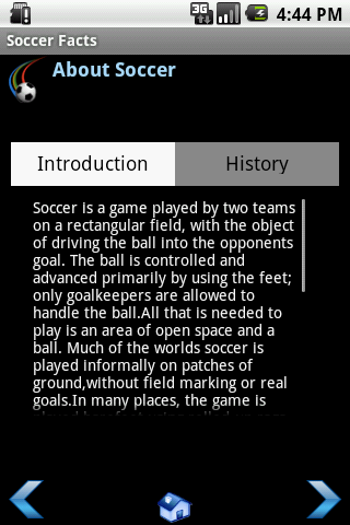 Soccer Facts Android Sports