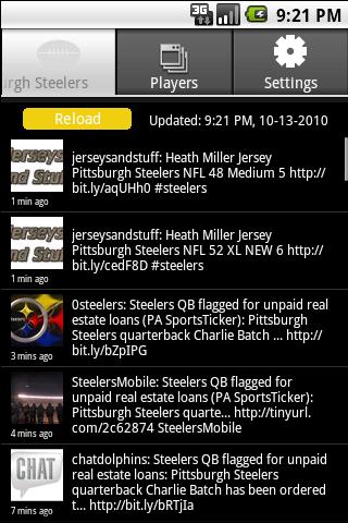 Pittsburgh Steelers Tweets Android Sports