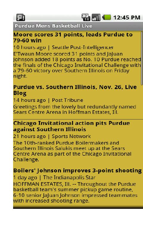 Purdue Mens Basketball Live Android Sports