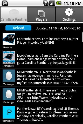 Carolina Panthers Tweets Android Sports