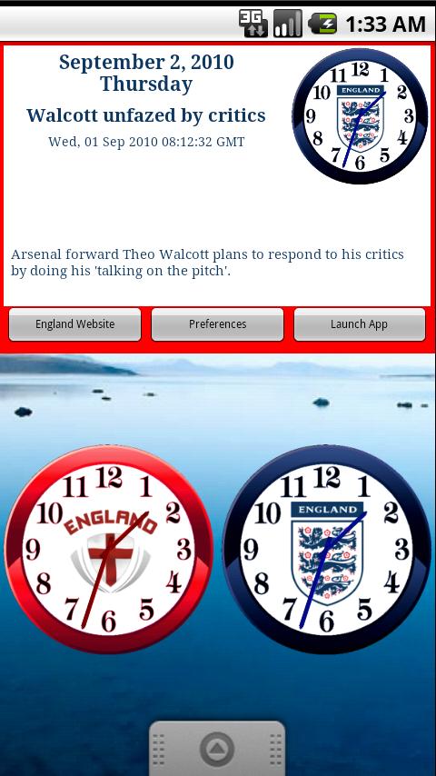 England Football News & Clocks