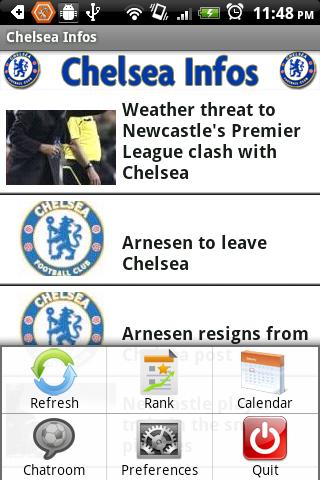 Chelsea Infos Android Sports