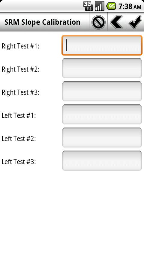 SRM Slope Calibration Android Sports