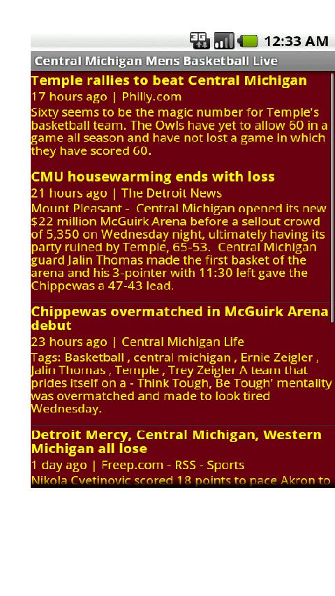 Central Michigan Mens Bball Android Sports