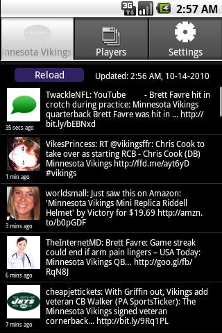 Minnesota Vikings Tweets Android Sports