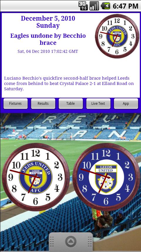 Leeds United AFC Clocks & News
