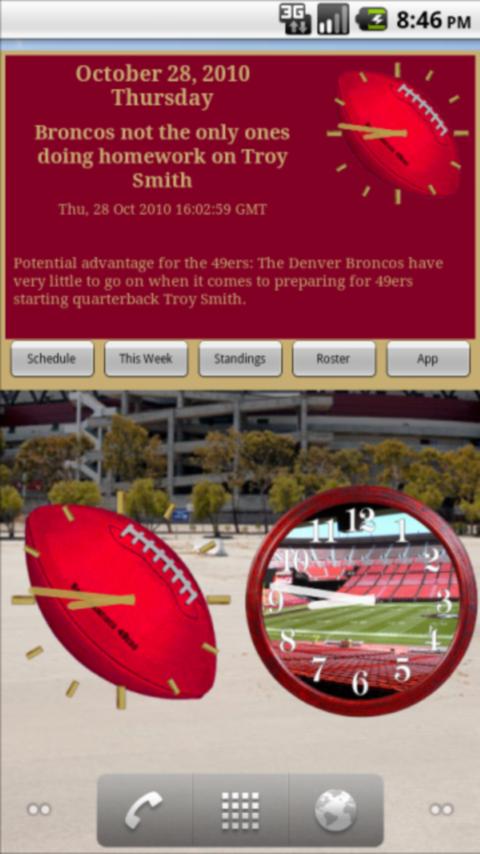 49ers Football News & Clocks Android Sports