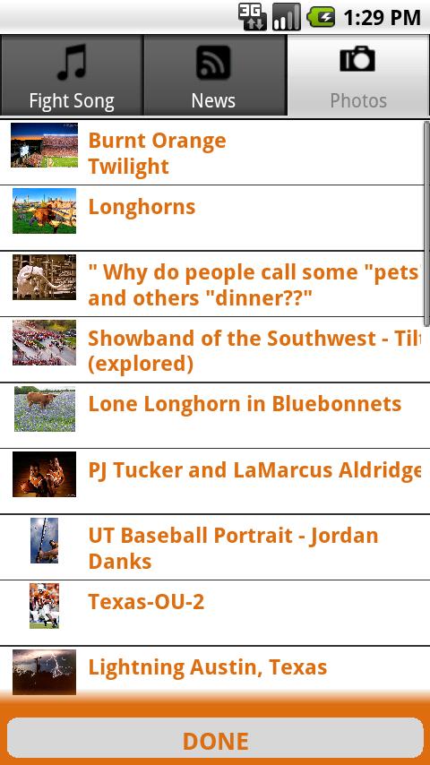 Go Longhorns Android Sports