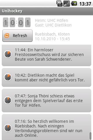 Unihockey.ch Mobile Android Sports