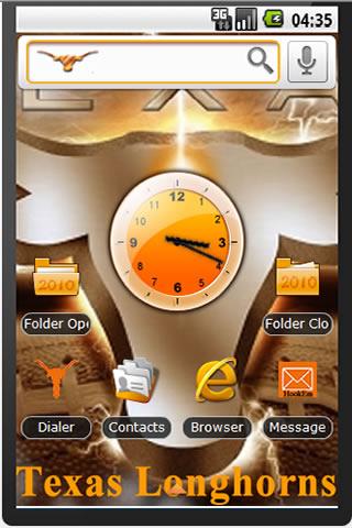 Texas Longhorns Theme Android Sports