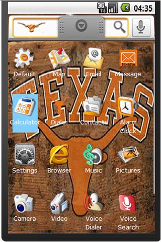 Texas Longhorns Theme Android Sports