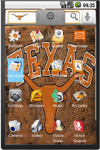 Texas Longhorns Theme Android Sports