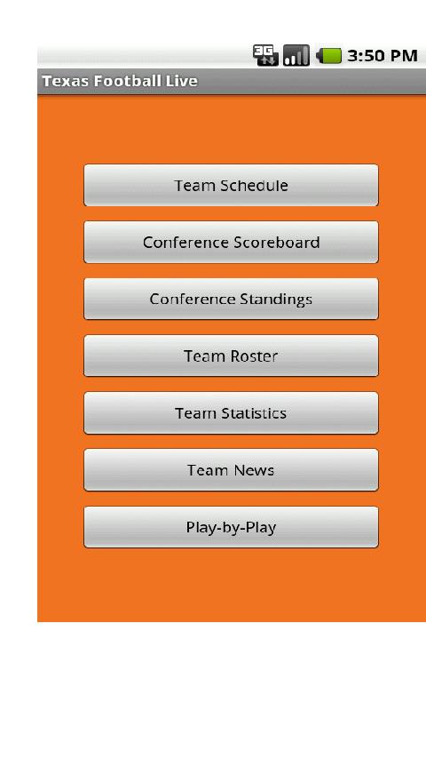 Texas Football Live Android Sports