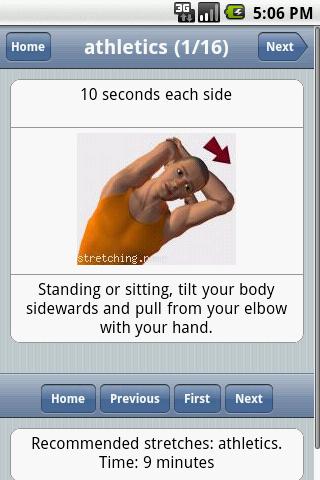 Stretching routines Android Sports