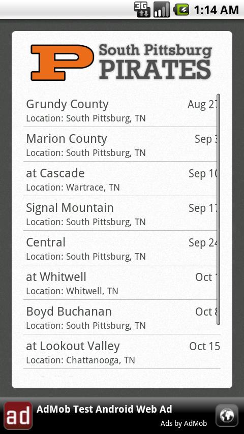 SPHS Pirates Schedule Android Sports