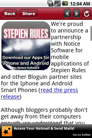 Stepien Rules Android Sports
