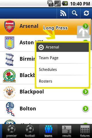 Premier League News Centre Android Sports