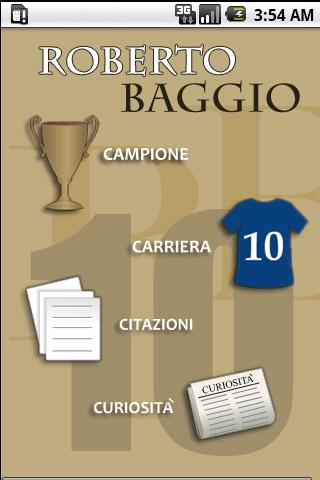 Calcio: Baggio campione calcio Android Sports