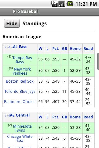 2011 Pro Baseball (Free) Android Sports