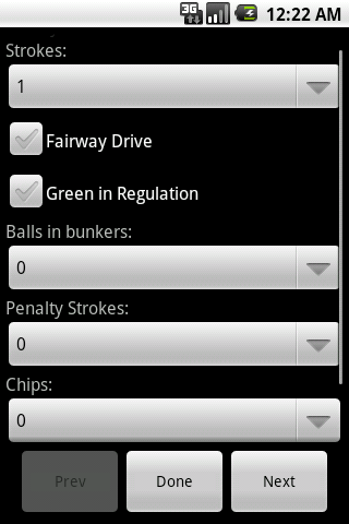 MyGolfScorecard Android Sports