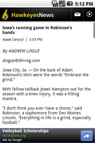 Hawkeyes News Android Sports