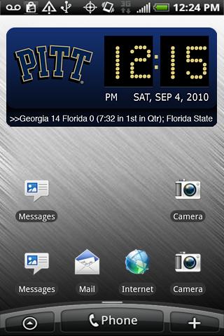 Pittsburgh Panthers Clock XL Android Sports