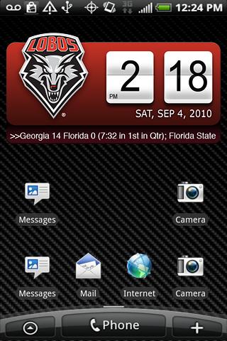 New Mexico Lobos Clock XL Android Sports