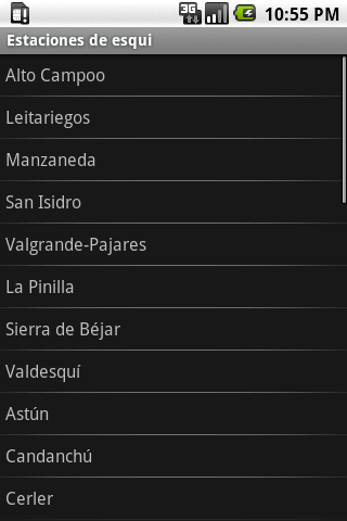 Estaciones de esquí Android Sports