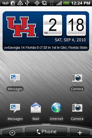 Houston Cougars Clock XL Android Sports
