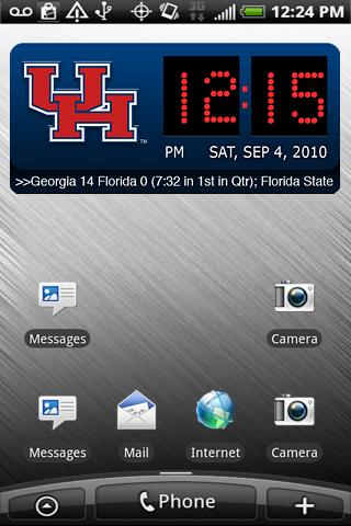 Houston Cougars Clock XL Android Sports