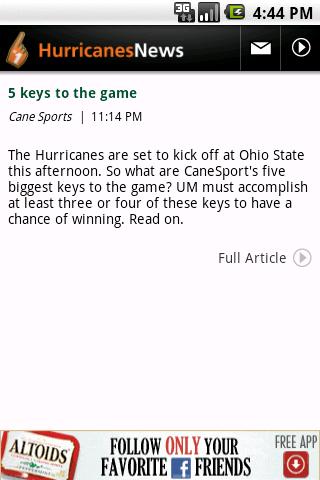 Hurricanes News Android Sports
