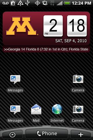 Minnesota Gophers Clock XL Android Sports